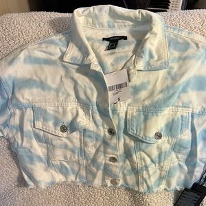 Forever 21 Jean white / Blue Jacket Size S